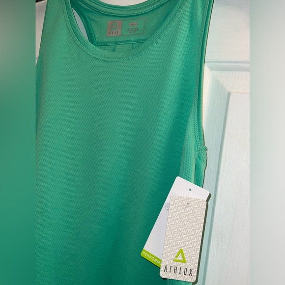 Size small green activewear athletic racerback breathable mesh tank top - Picture 7 of 7